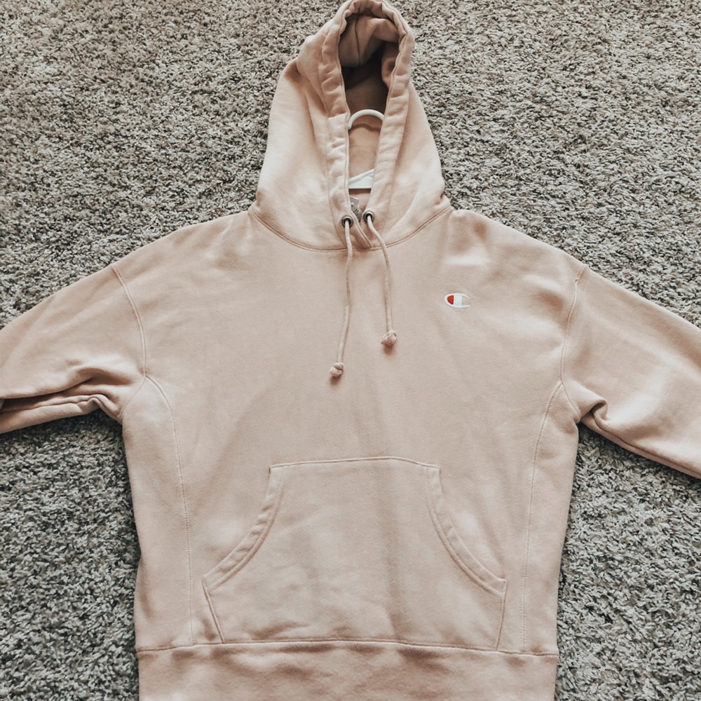 Champion light pink hoodie
